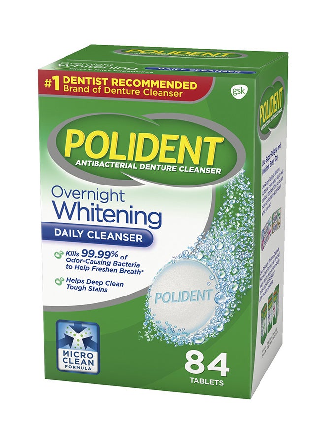 Polident 84 Count Antibacterial Denture Cleanser Tablet  - Image 2
