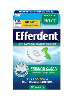 90-Piece Mint Anti-Bacterial Denture Cleanser Tablets Set