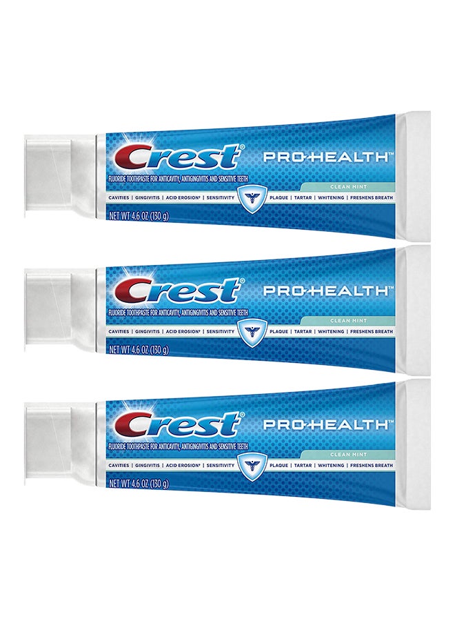 Crest Pack Of 3 Pro-Health Clean Mint Toothpaste - Image 1