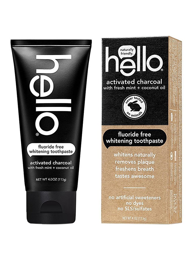 Hello Oral Care - Pack Of 4 Activated Charcoal Whitening Toothpaste - Image 1