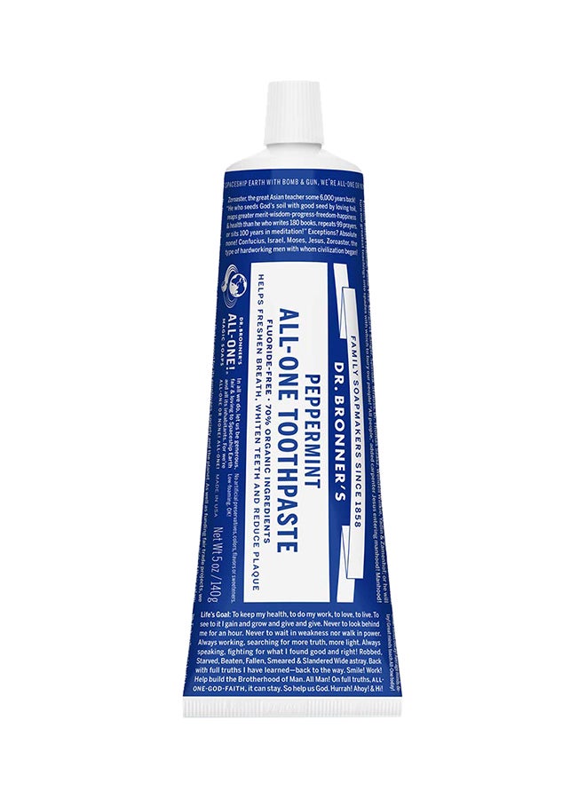 Dr. Bronner's Peppermint All One Toothpaste - Image 1
