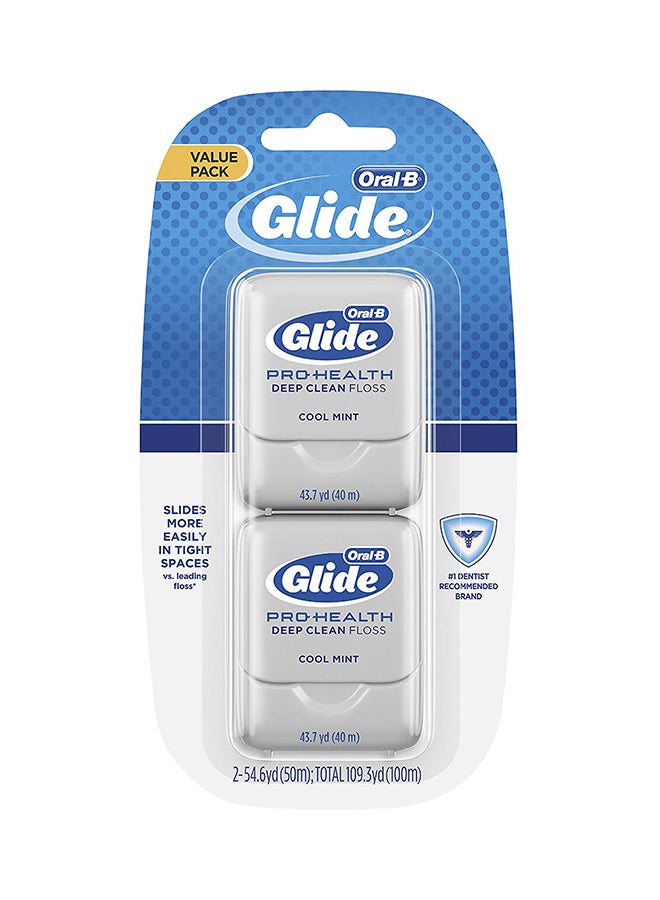 2-Piece Glide Pro-Health Deep Clean Cool Mint Floss 43.7yard - v1576224081/N32728259A_1