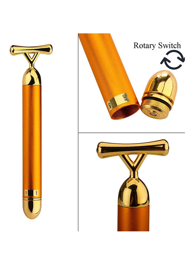 ETUCRAY 24K T-Shape Facial Massage Stick Kit Gold 60grams  - Image 3