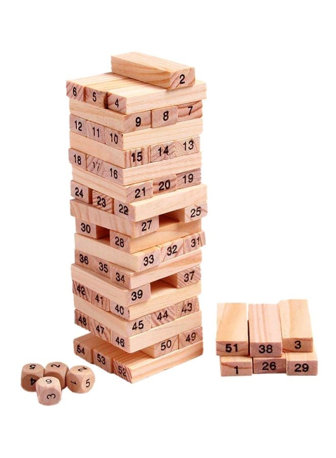 BabyBaba 55-Piece Wooden Building Block Set - Image 3