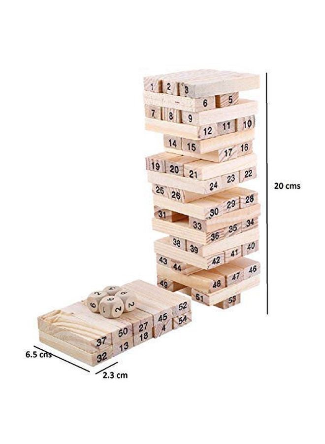 BabyBaba 55-Piece Wooden Stacking Blocks Set - Image 2