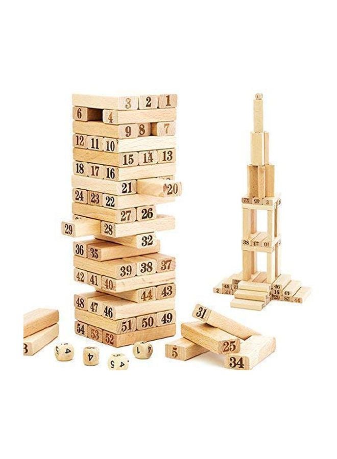 BabyBaba 55-Piece Wooden Stacking Blocks Set - Image 3