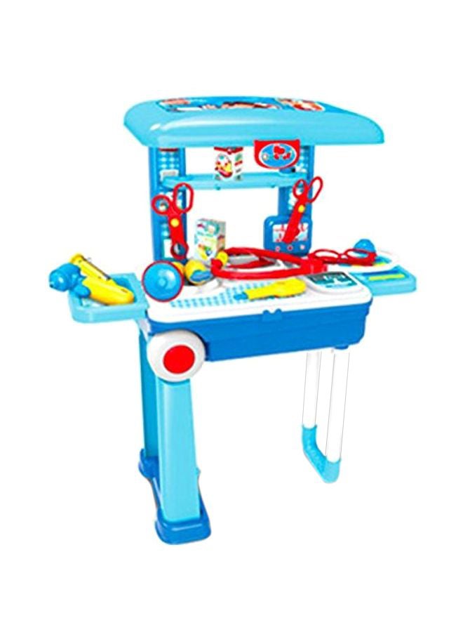 VikriDa 2 In 1 Doctor Nurse Medical Box Trolley Set With Accessories - Image 1