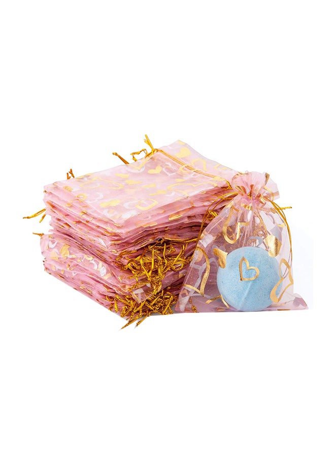 handrong 100-Piece Sheer Organza Gift Bag With Drawstring 4.9 x 3.9inch  - Image 1