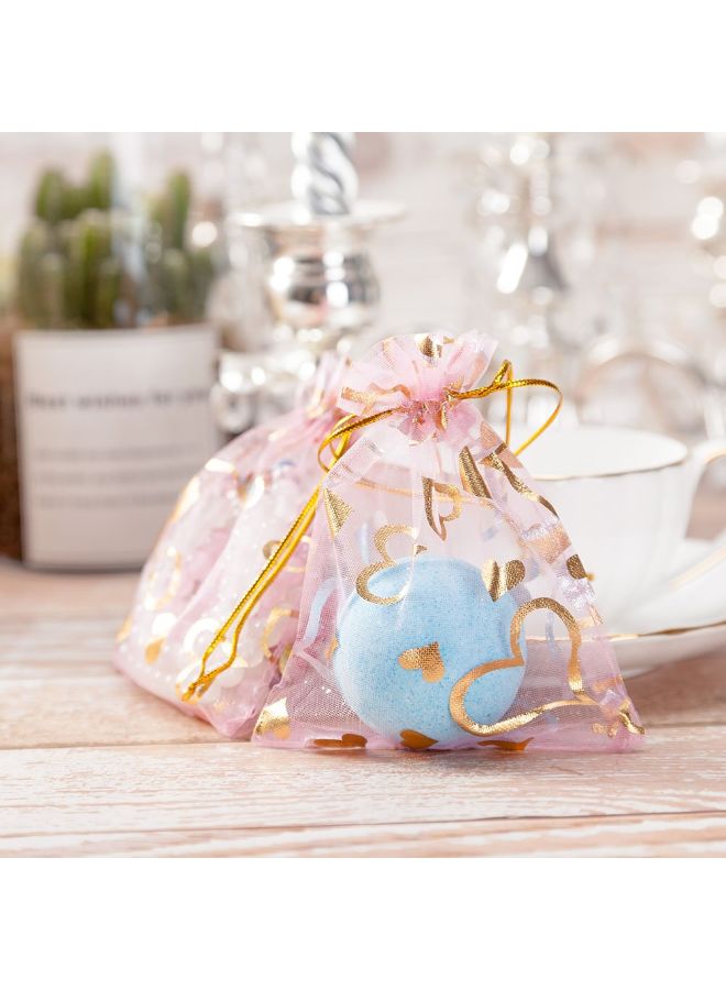 handrong 100-Piece Sheer Organza Gift Bag With Drawstring 4.9 x 3.9inch  - Image 3