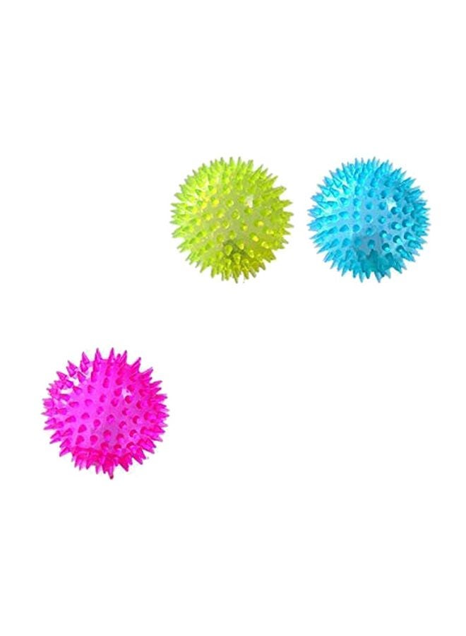 Pack Of 3 Spiked LED Flash Light Ball