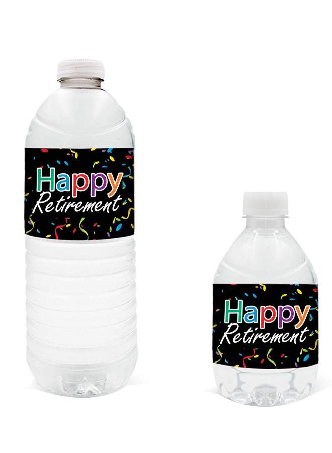 DISTINCTIVS 24-Piece Retirement Party Water Bottle Label - Image 4