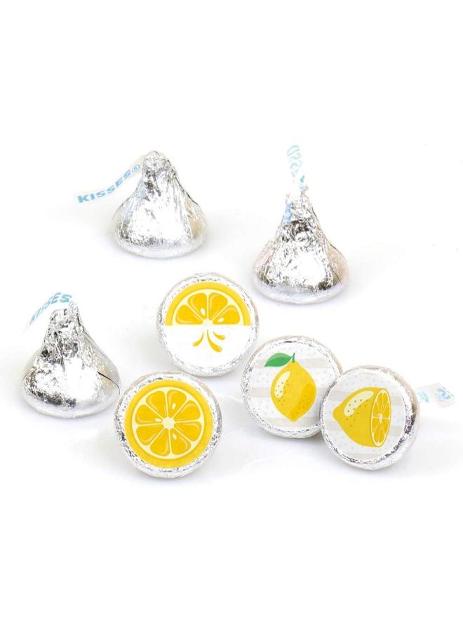Big Dot of Happiness 108-Piece Lemonade Party Candy Sticker 6.7 x 6.5 x 3.8inch  - Image 2