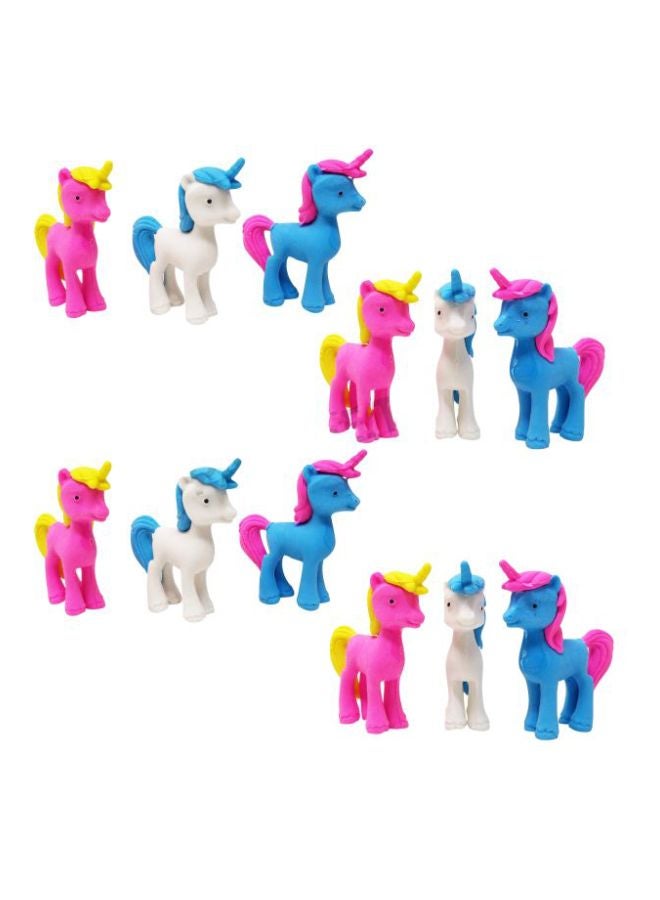 بارتيت مجموعة محايات على شكل يونيكورن للحفلات مكونة من 12 قطعة - Image 1