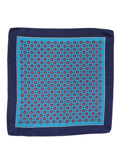 The Orange League Silk Pocket Square Blue