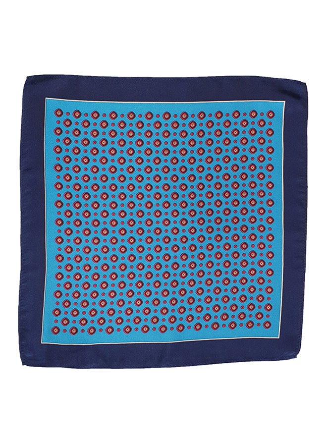 Imperialist - The Orange League Silk Pocket Square Blue - Image 1