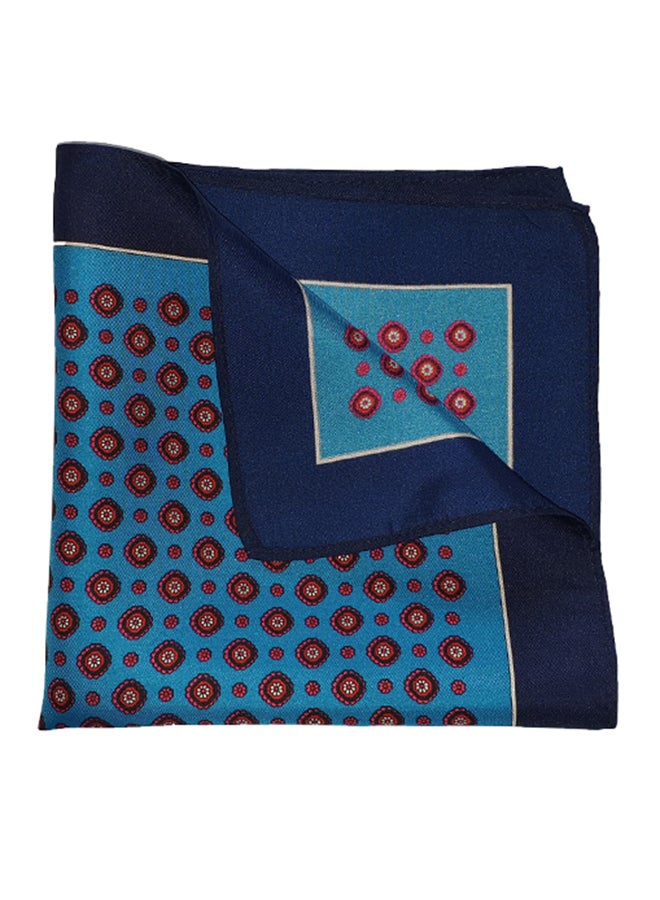 Imperialist - The Orange League Silk Pocket Square Blue - Image 1