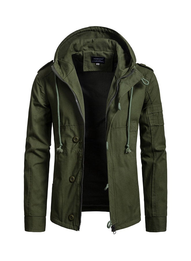 Casual Hooded Cotton Jacket Green - v1576228728/N32130356V_1