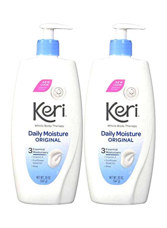 Keri Pack Of 2 Daily Moisture Lotion White