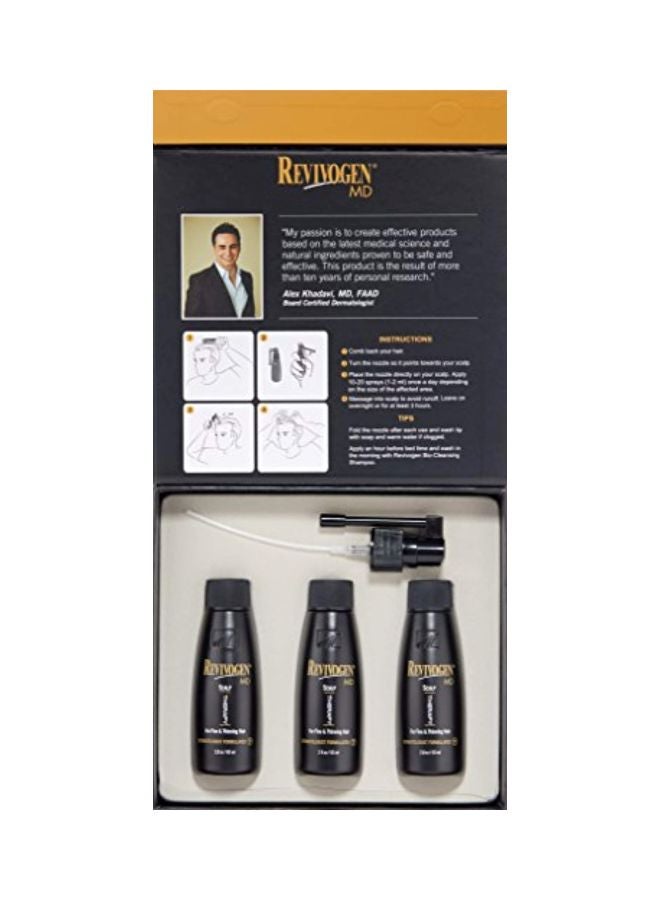 Revivogen Pack Of 3 Scalp Therapy Thinning Hair Solution 60ml - Image 5