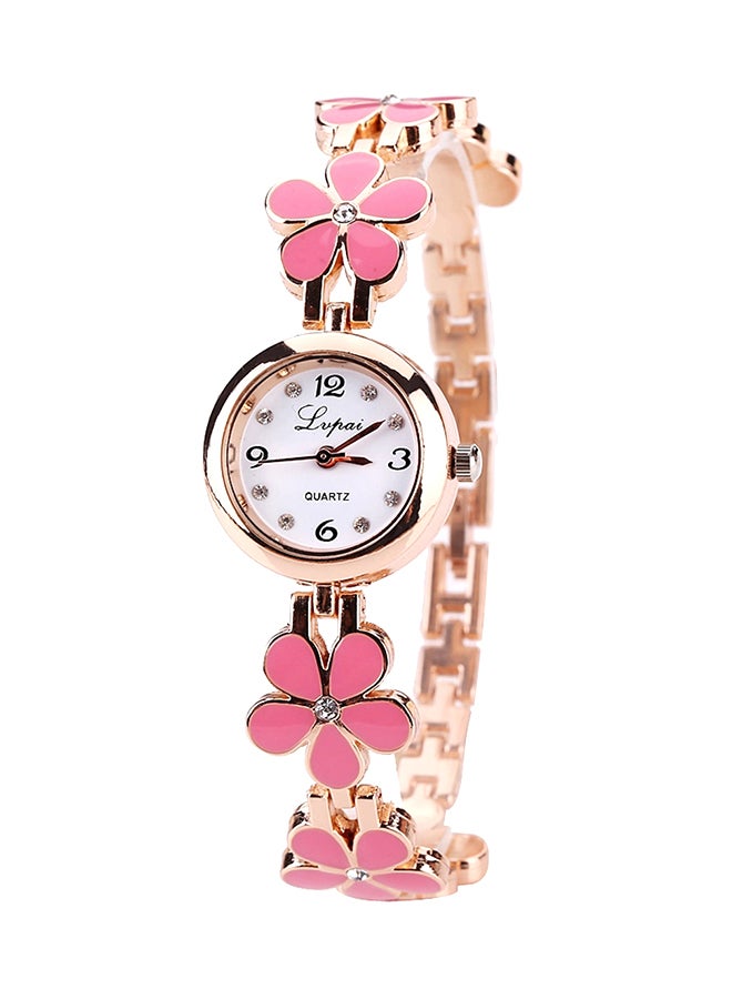 women Alloy Quartz Analog Bracelet Wrist Watch NSSB037006793 