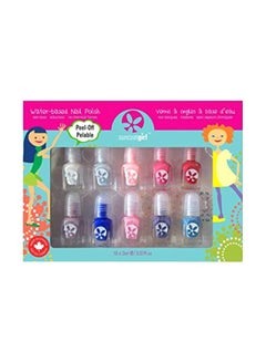 Suncoat Girl 10-Piece Water-Based Nail Polish Set Flare Fancy  - Image 1