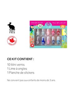Suncoat Girl 10-Piece Water-Based Nail Polish Set Flare Fancy  - Image 2