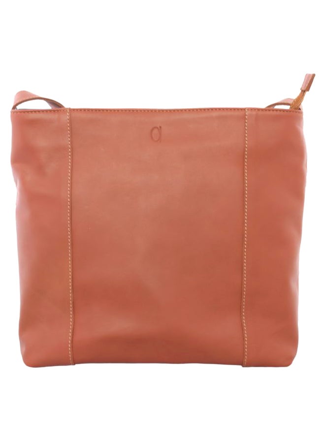 Alfa Leather Co. - Solid Pattern Crossbody Bag Havan - Image 1