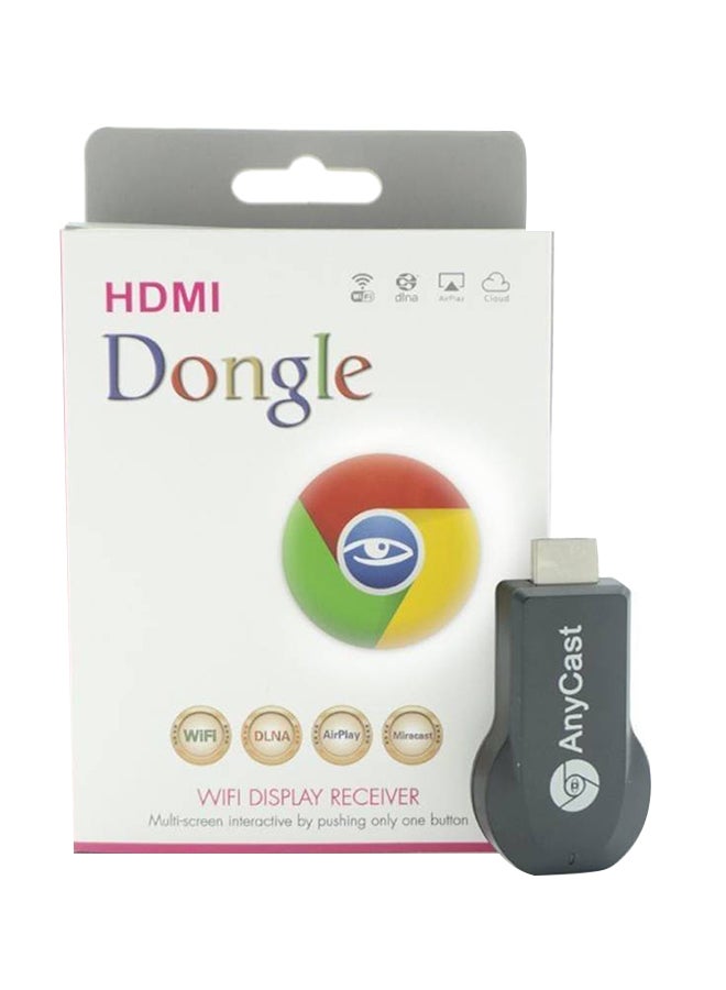 إني كاست مستقبل دونجل بشاشة HDMI تعمل بتقنية الواي فاي أسود 