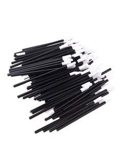 LASIDO 100-Piece Disposable Lip Brush Set Black/White  - Image 3