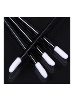 LASIDO 100-Piece Disposable Lip Brush Set Black/White  - Image 5