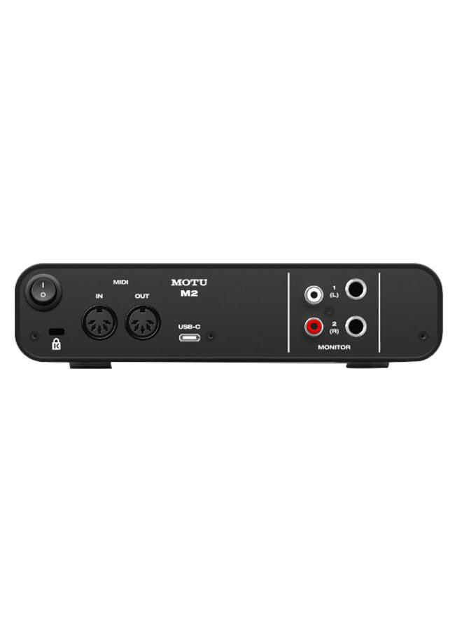 MOTU - M2 2x2 USB-C Audio Interface 3120 Black - Image 1
