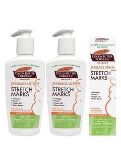 PALMER'S 2-Piece Cocoa Butter Formula Massage Set For Stretch Marks 