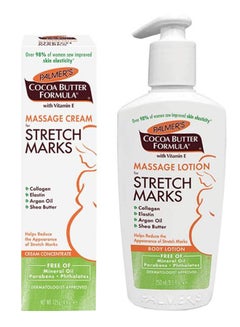 PALMER'S 2-Piece Cocoa Butter Formula Massage Set For Stretch Marks 