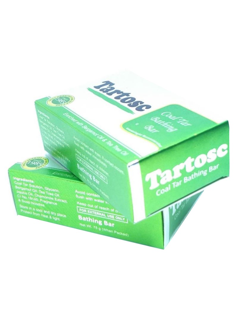 Tartosc - Pack Of 2 Coal Tar Bath Soap 2 x 75grams - Image 1