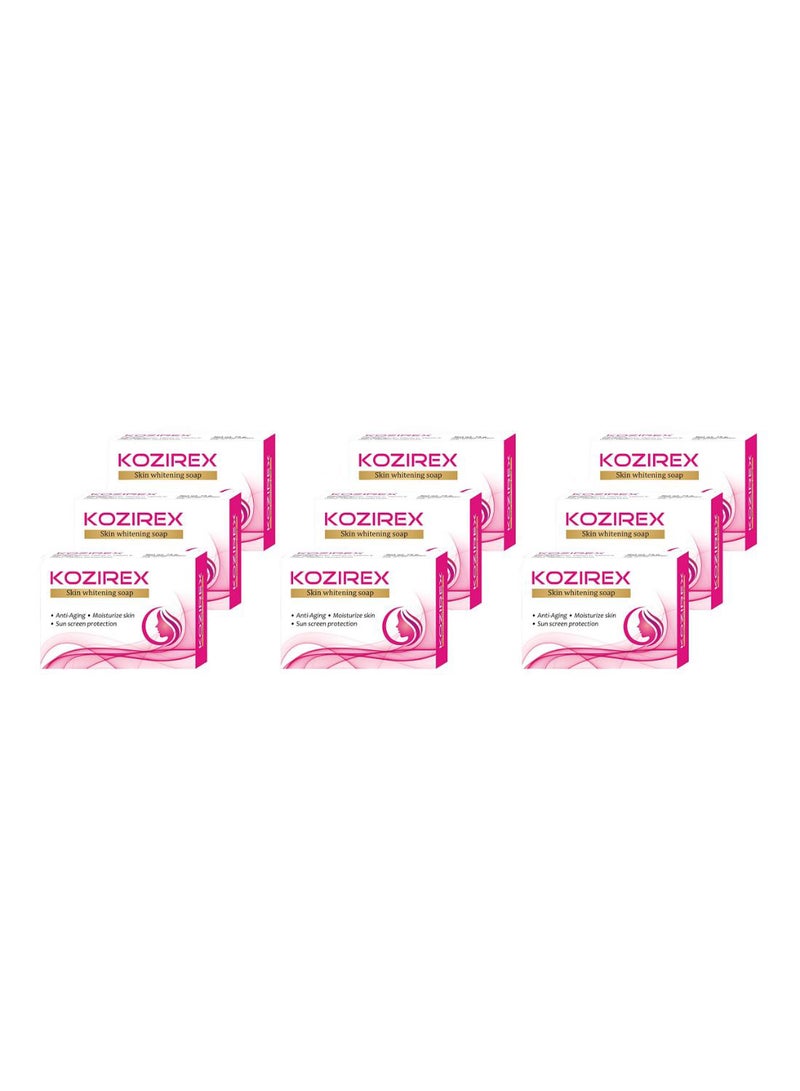 Biotrex Nutraceuticals - 9-Piece Skin Whitening Bath Soap Set 9 x 75grams - Image 1