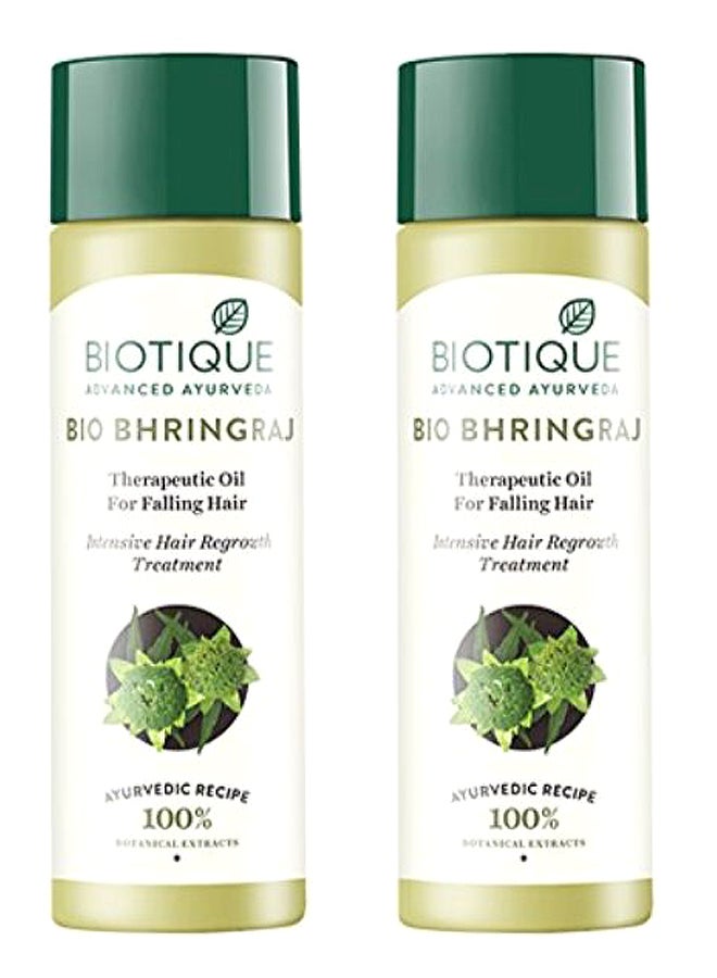 Biotique Pack Of 2 Bio Bhringraj Intensive Hair Regroath Treatment Oil 2 x 120ml 
