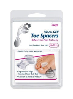 pedifix Visco-Gel Toe Spacers-Large Clear 