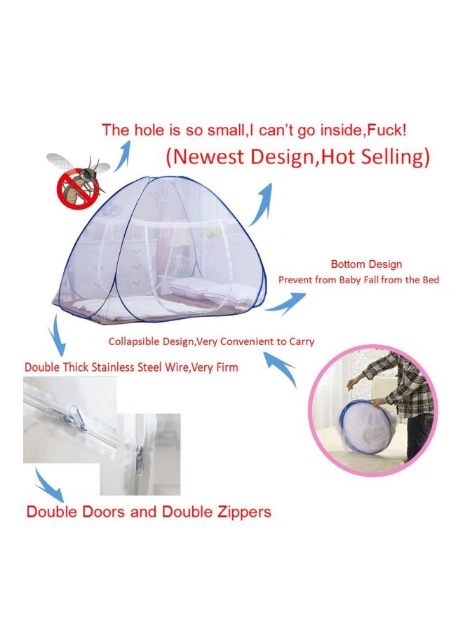 Foldable Mosquito Net White/Blue - v1576309936/N32752041A_5