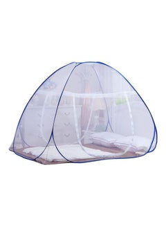 DmsBanga Foldable Mosquito Net White/Blue  - Image 1
