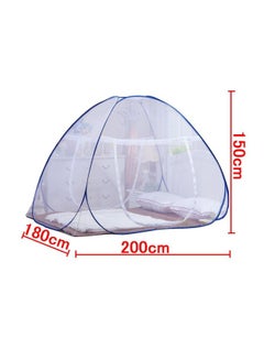 DmsBanga Foldable Mosquito Net White/Blue  - Image 2