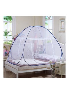 DmsBanga Foldable Mosquito Net White/Blue  - Image 3