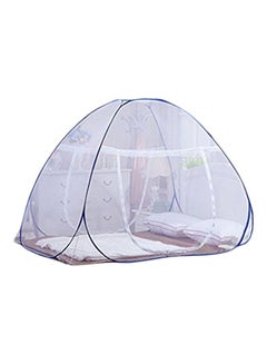 DmsBanga Foldable Mosquito Net White/Blue  - Image 1