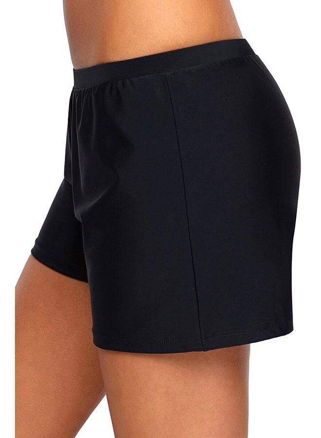 Generic - Beach Solid Simple Swim Short Black - Image 1