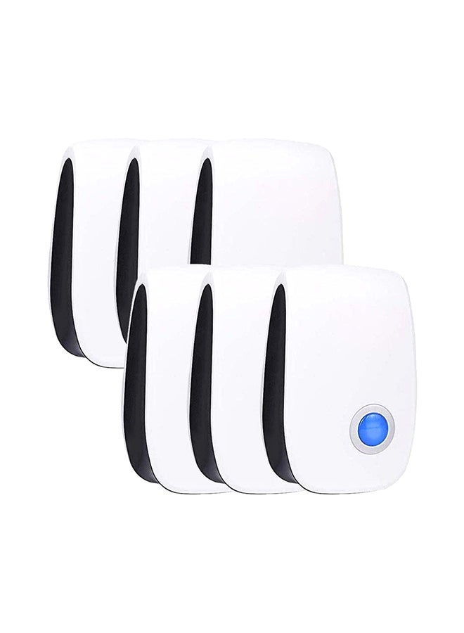 صن شاين مجموعة مبيد حشرات إلكتروني بالموجات فوق الصوتية من 6 قطع أبيض 4بوصة - Image 1