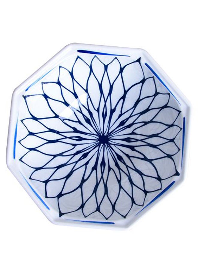 Sharpdo Lotus Star Bowl Blue/White 8inch  - Image 2