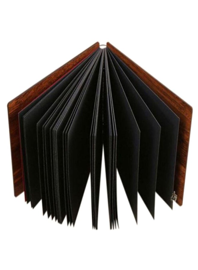 Loose-Leaf Pasted Memorial Photo Album Brown 8inch - Image 2