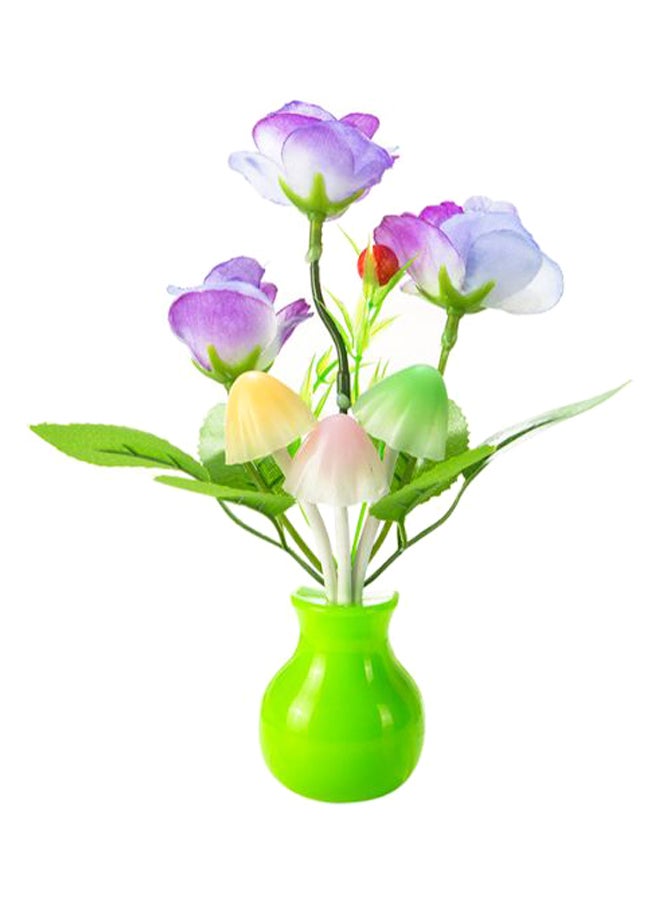 Plug-In Flower LED Wall Light Multicolour 10cm