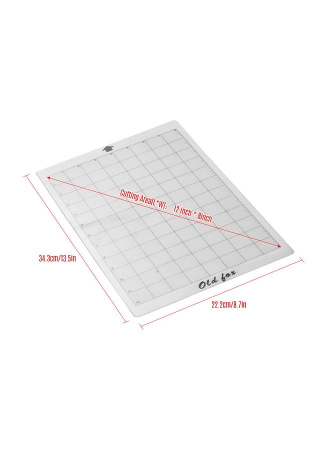 Replacement Cutting Mat With Measuring Grid White