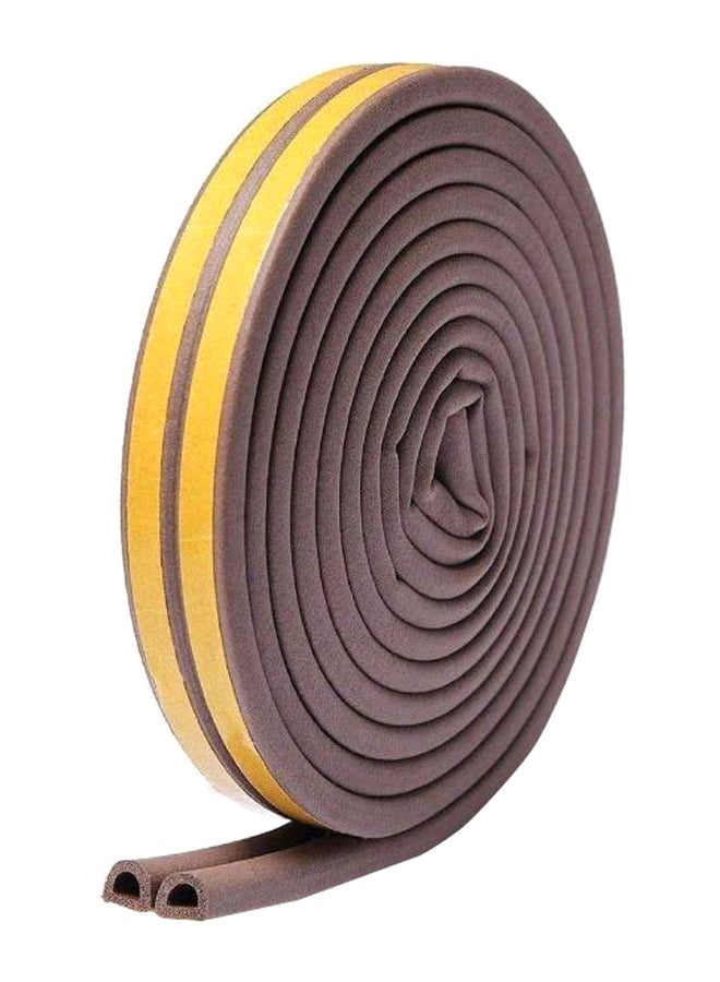 AIWANTO - Self-Adhesive Door Sealing Strip Brown/Yellow 5meter - Image 1