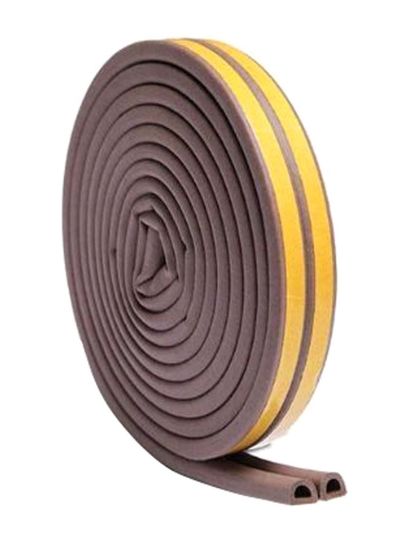 AIWANTO - Self-Adhesive Door Sealing Strip Brown/Yellow 5meter - Image 1